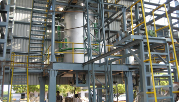 Commercial biogas plant setup