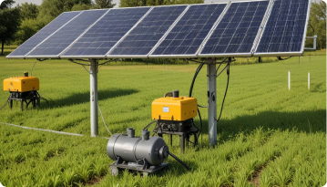Solar agriculture pump installation