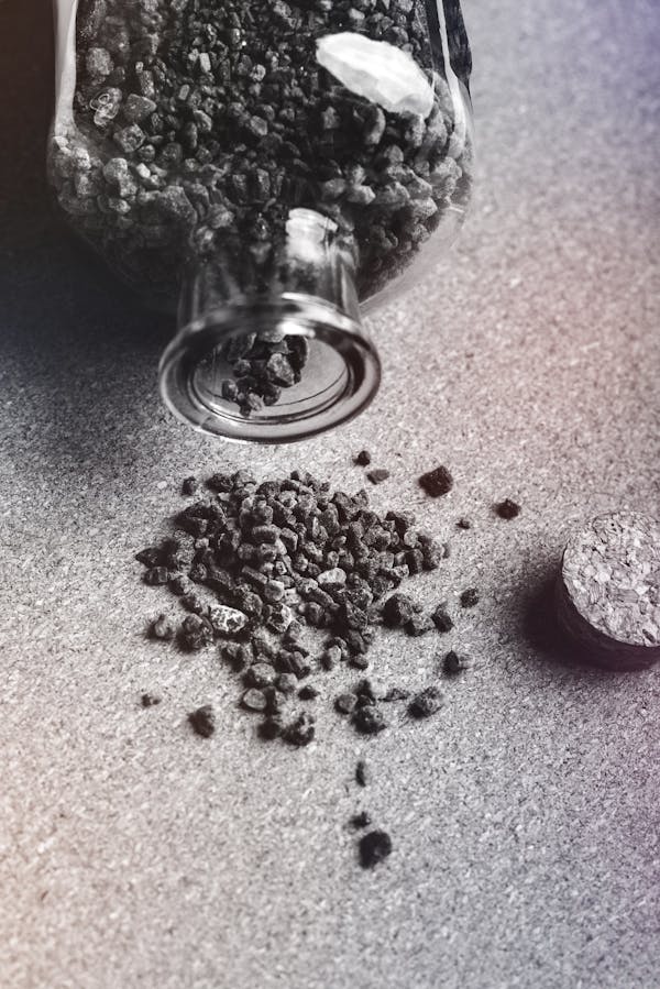 Activated carbon granules used in industrial processing